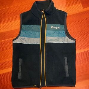 Cotopaxi green and Teal Fleece Vest Sz S